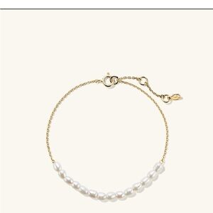 Mejuri Tiny Pearl Bracelet